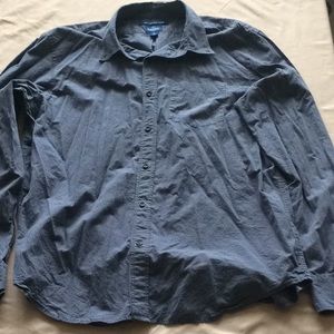 Blue XL Button Shirt